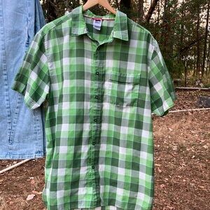 The north face men’s plaid lightweight shirt XL